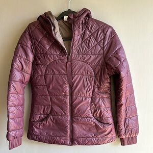 Women's Plum Quilted Puffer Jacket
